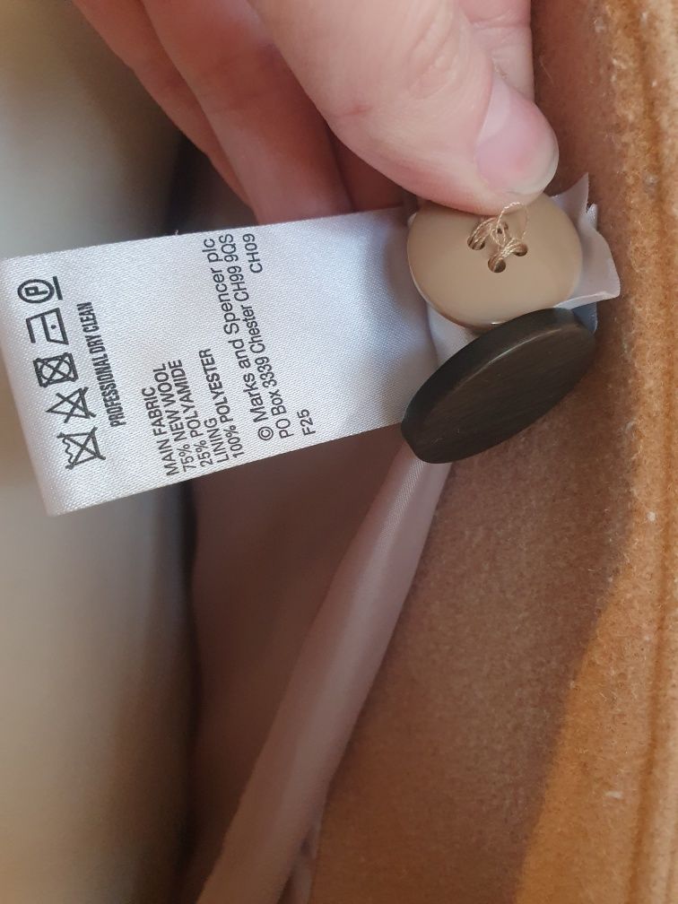 Wełniany płaszcz 6XL Marks&Spencer stan idealny