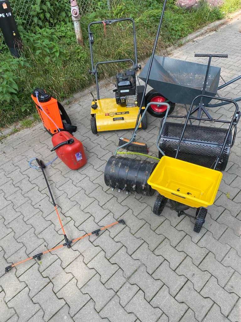 Wertykulator - Wał z kolcami - Siewnik - Taczka - Opryskiwacz Kwazar