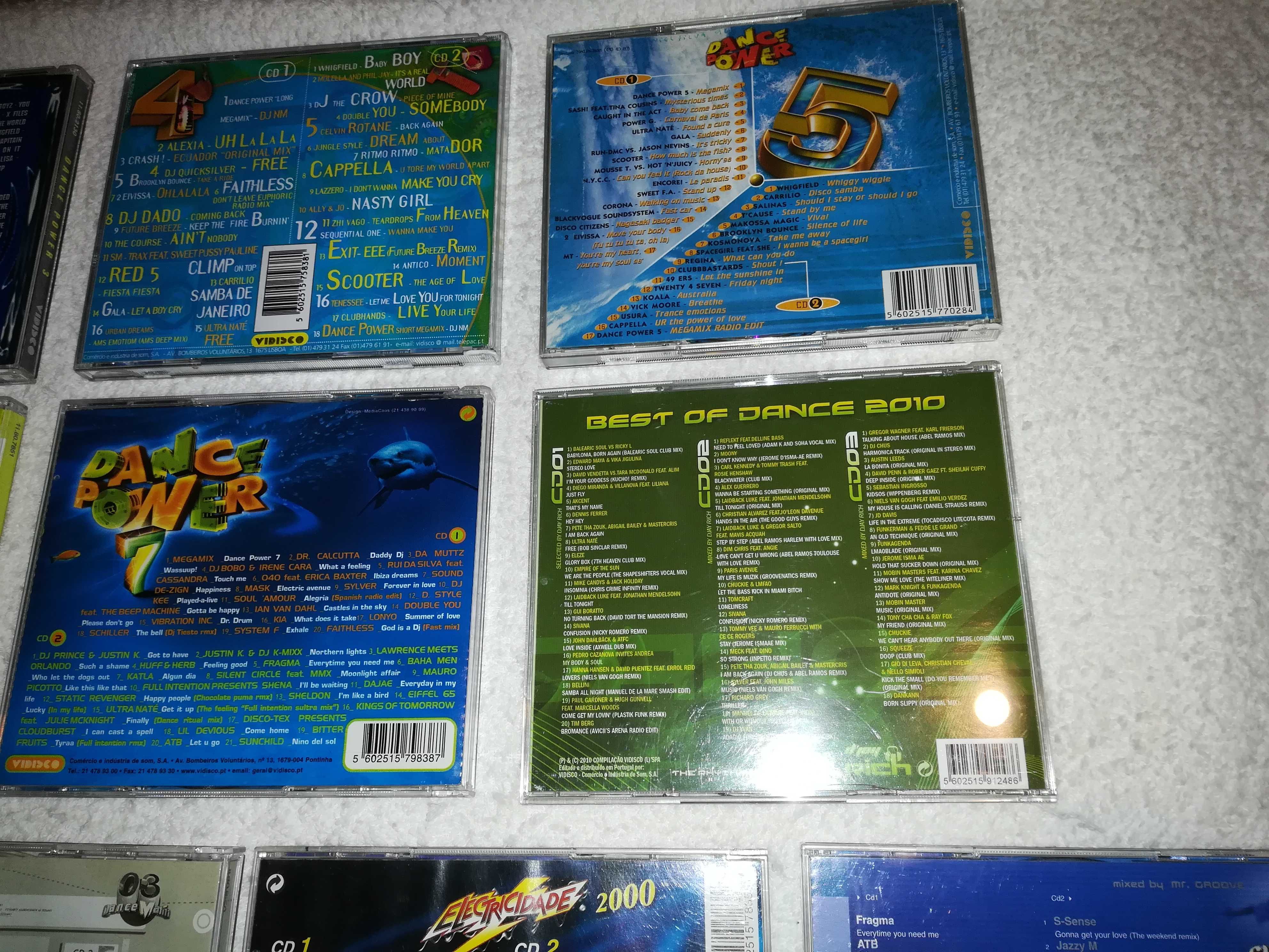 dance power, mania, electricidade, supermix (música discoteca) 2 cds
