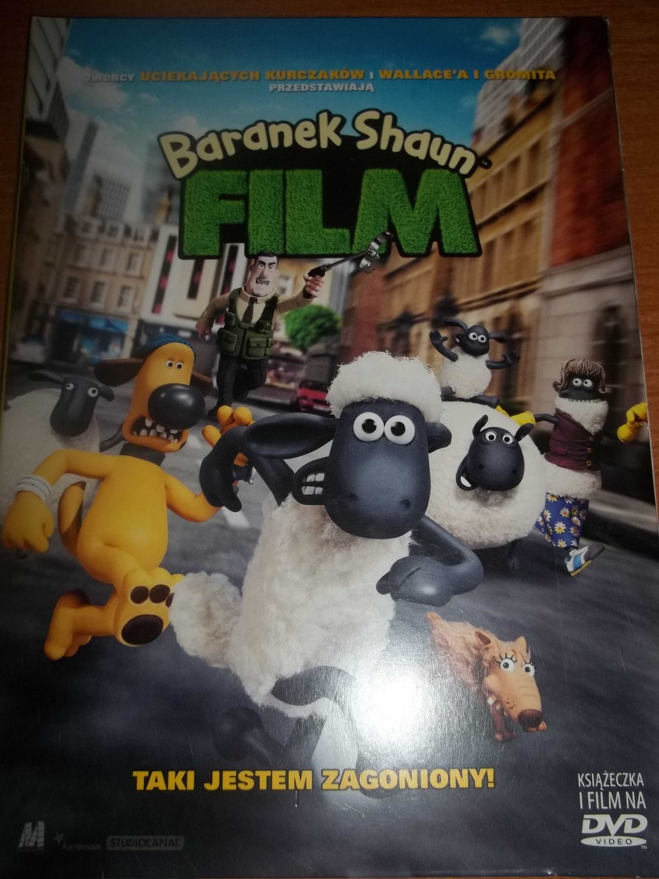 Baranek Shaun film kinowy na DVD plus książka