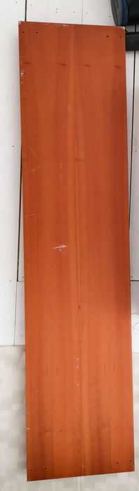 Estante de 8 cubos em folheado de madeira de cerejeira (não Ikea)