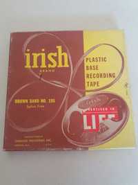Plastic Base Recording Tape - Irish Brand (anos 50)