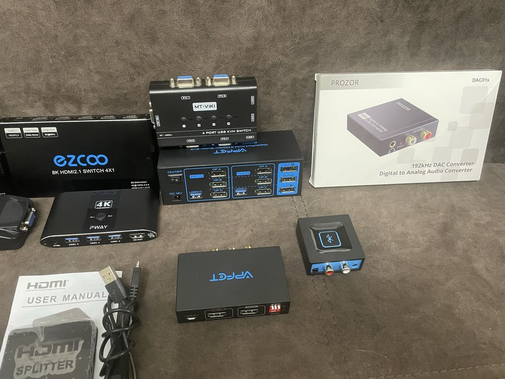 Перемикачі , свічі hdmi ,kvm, hdmi ,usb, display port