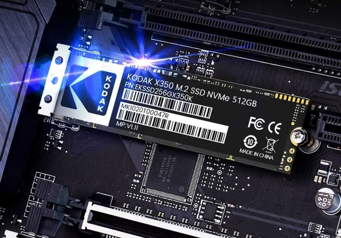 Dysk wewnętrzny SSD KODAK 512GB M.2 NVMe 2280 PCIe 3x4 SZYBKI NOWY