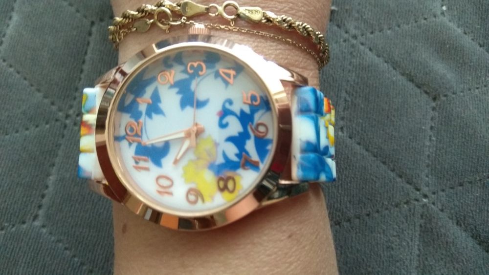 Zegarek Geneva kolorowy pasek silikonowy