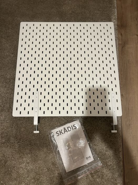 Ikea skadis tablica 56x56 cm plus złącze do biurka