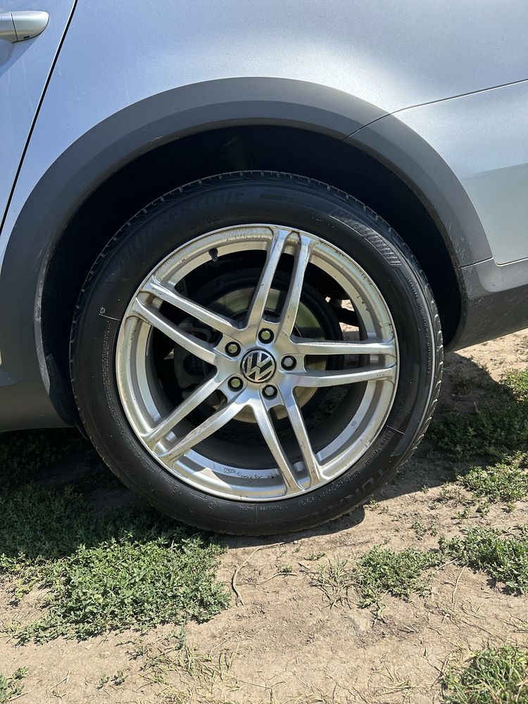 Диски Audi Vw r18 5 112 Резина Шини 225 50 Bridgestone