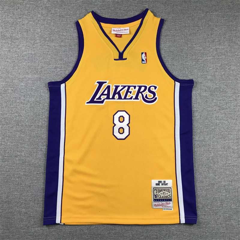 Żółta koszulka retro NBA Lakers  Mitchell & Ness Kobe Bryant nr 8