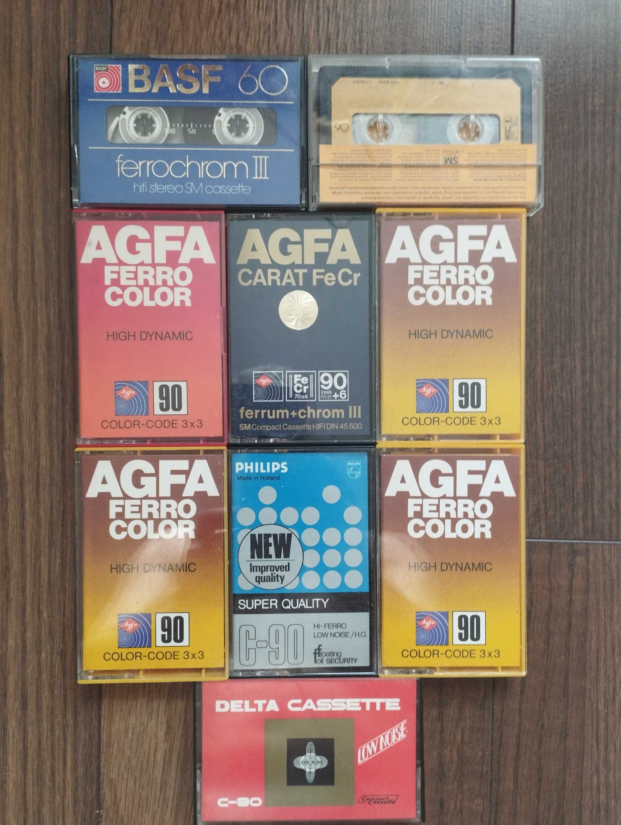 Касети , Agfa , Denon , Maxell, Basf