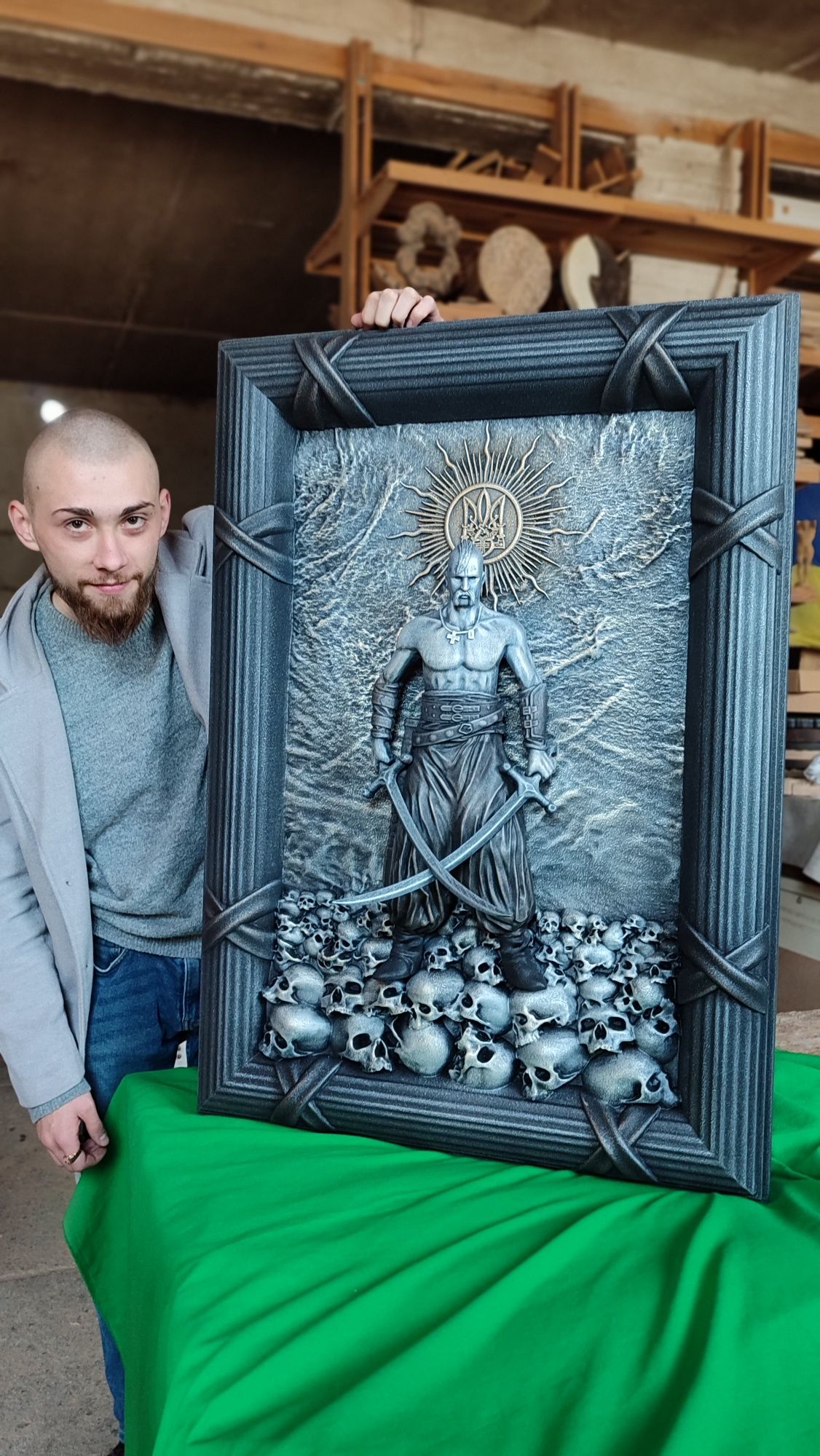 Козак Мамай, авторське преміальне 3D-панно - подарунок патріоту!