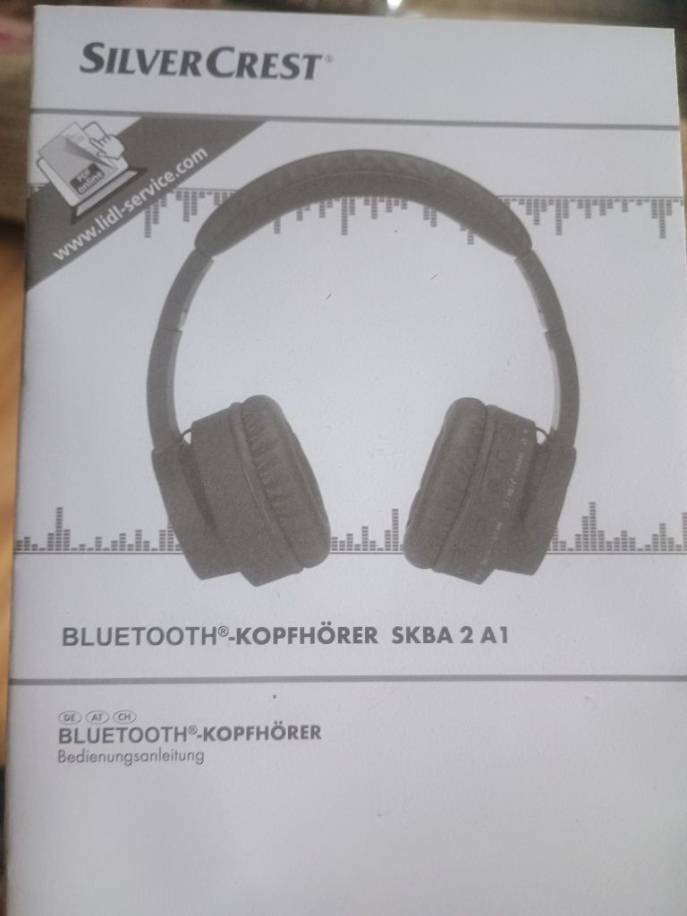 Słuchawki bluetooth silvercrest SKBA 2 A 1, bezprzewodowe nowe.