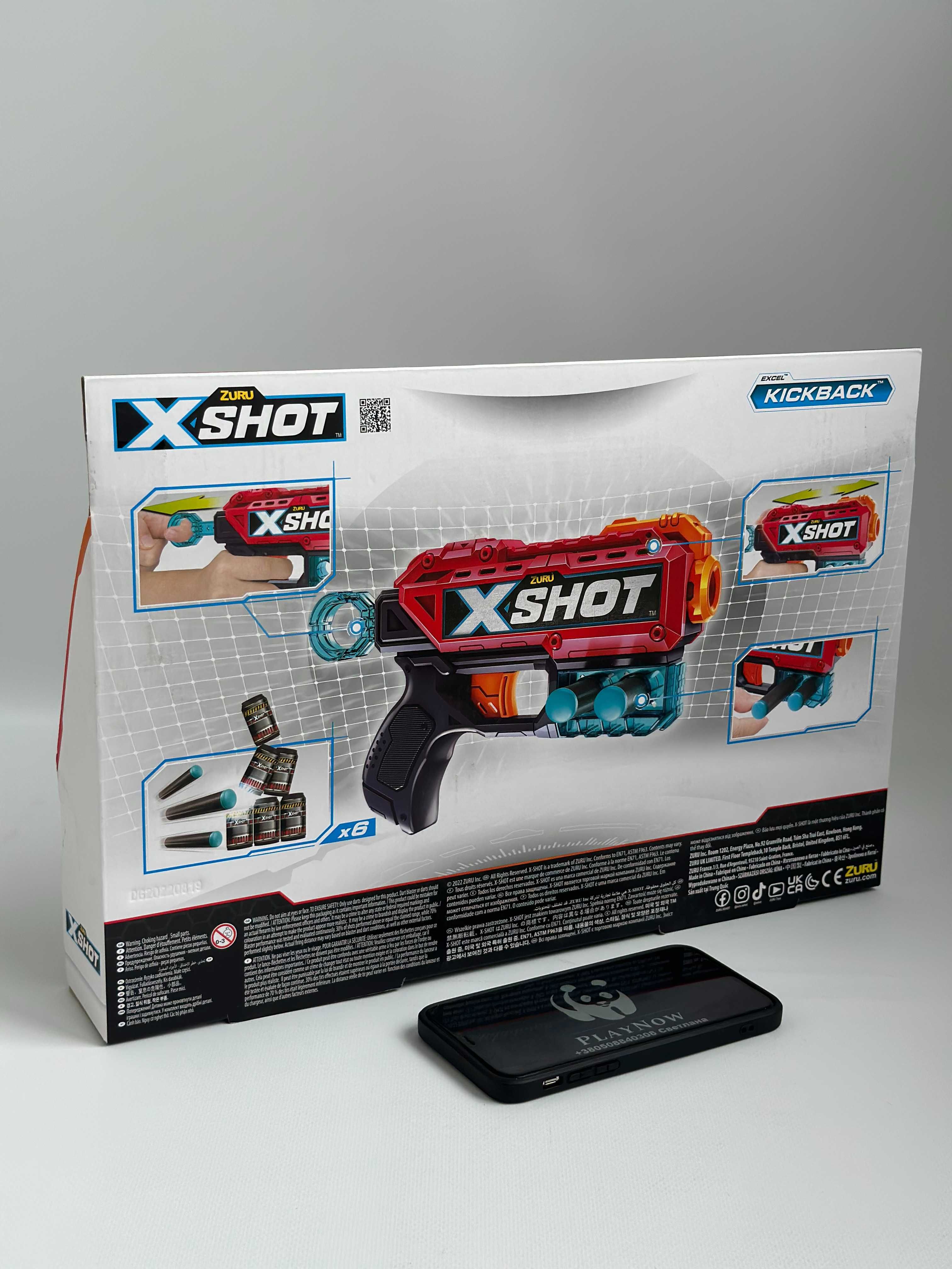 Дитячий бластер X Shot / Детский набор оружия с патронами *