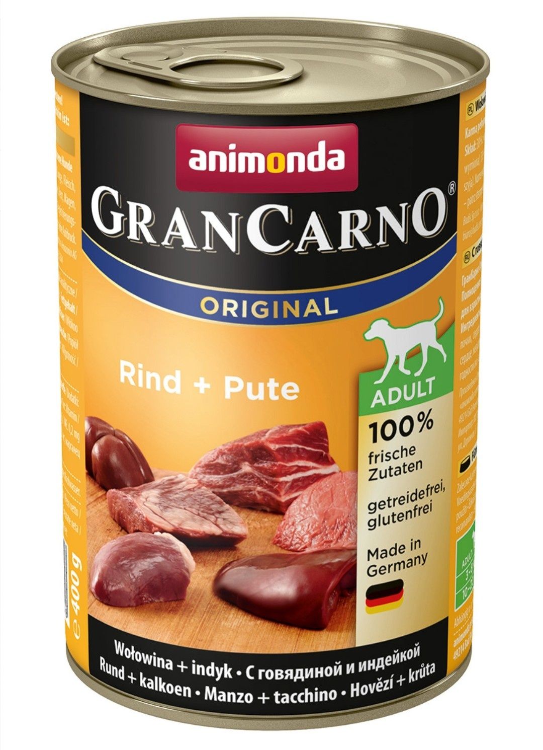GranCarno wołowina + indyk adult 6x400g