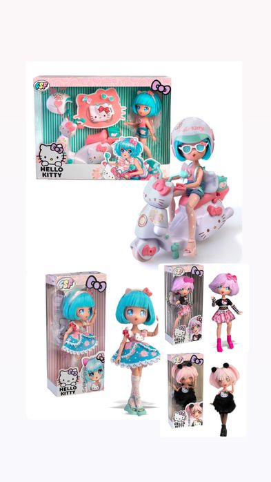 РІЗНІ 4SF Manga Dolls  Hello Kitty Красуня Пінк на скутері HKTF3000