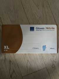 Rękawice nitrylowe Abena Classic niebieskie, 100 szt. XL