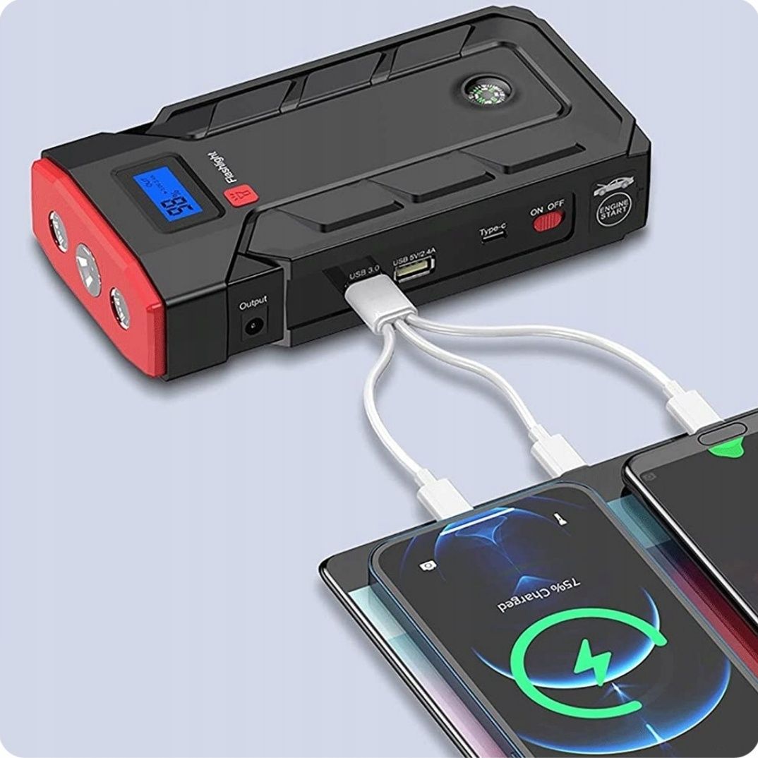 Starter powerbank Rozruch samochodowy booster jump