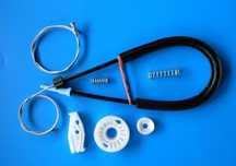 kit  reparação do elevador dos vidros peugeot 206 cabrio trás