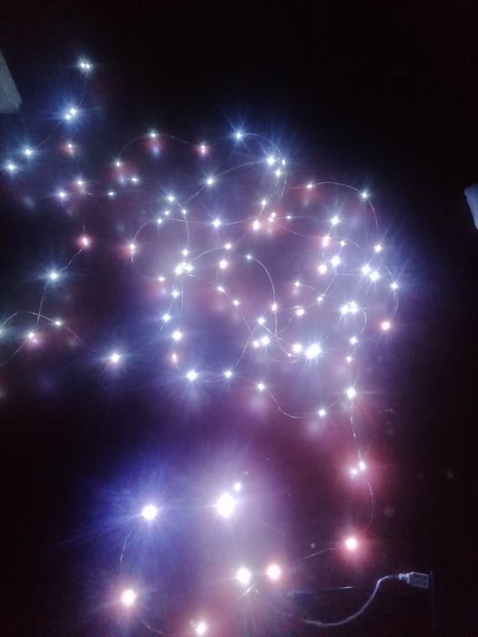 Светодиодная гирлянда с USB/ штора