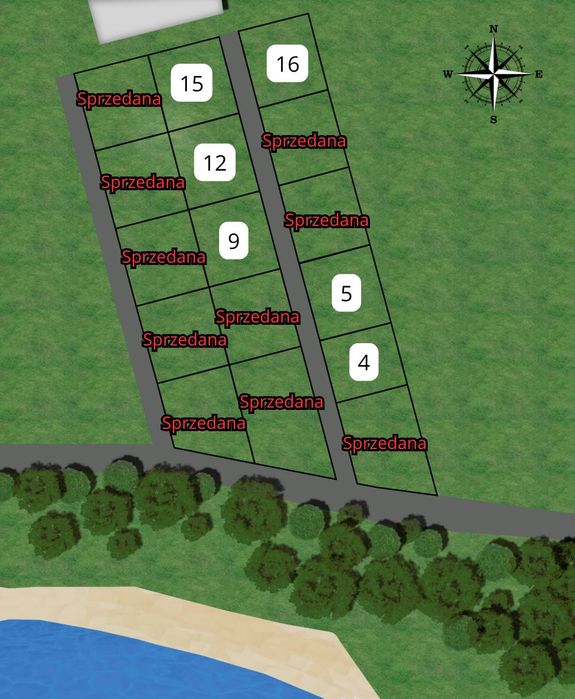 Działka budowlana nad Jeziorem Nyskim Nysa - Głębinów