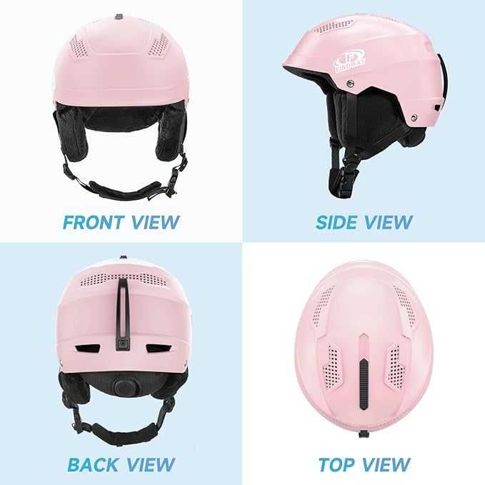 Kask narciarski Findway . Rozmiar L 56-61 .Różowy .