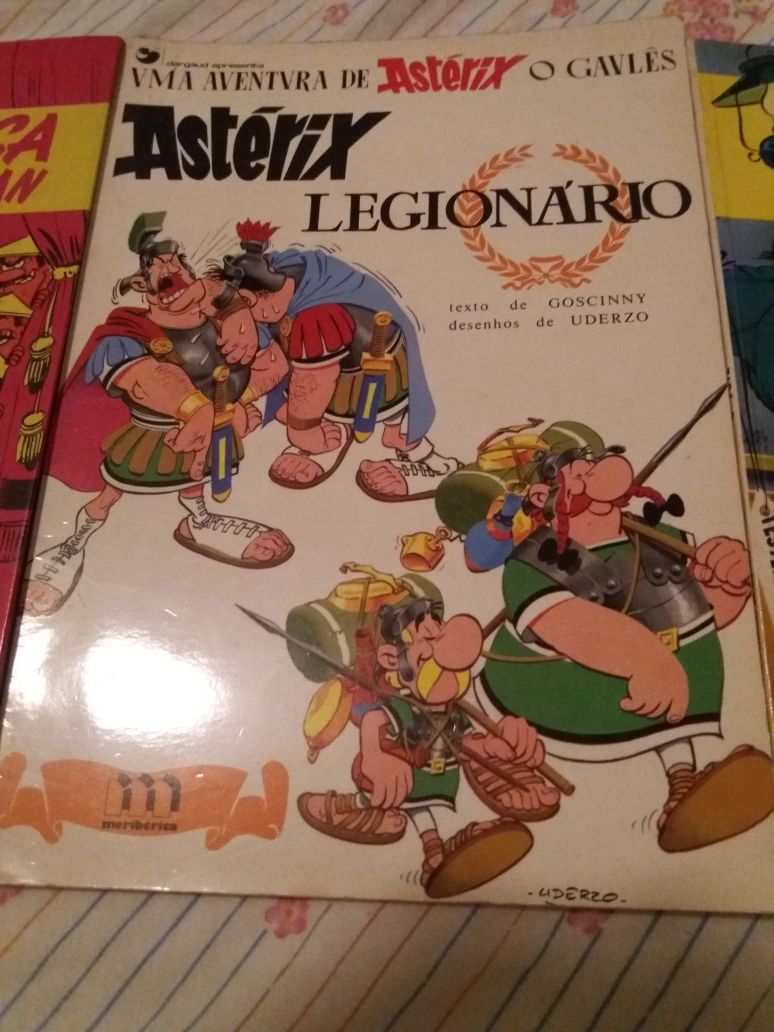 Livros antigos asterix e lucky Luke