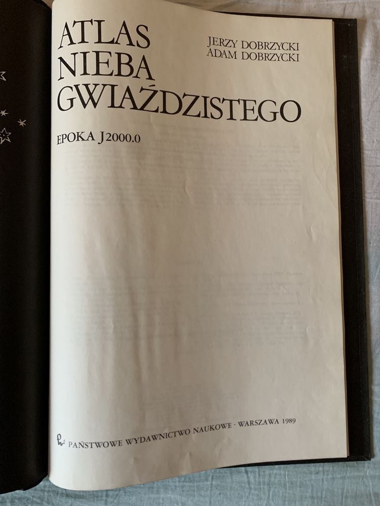 atlas nieba gwiaździstego Dobrzycki wydanie pierwsze PWN