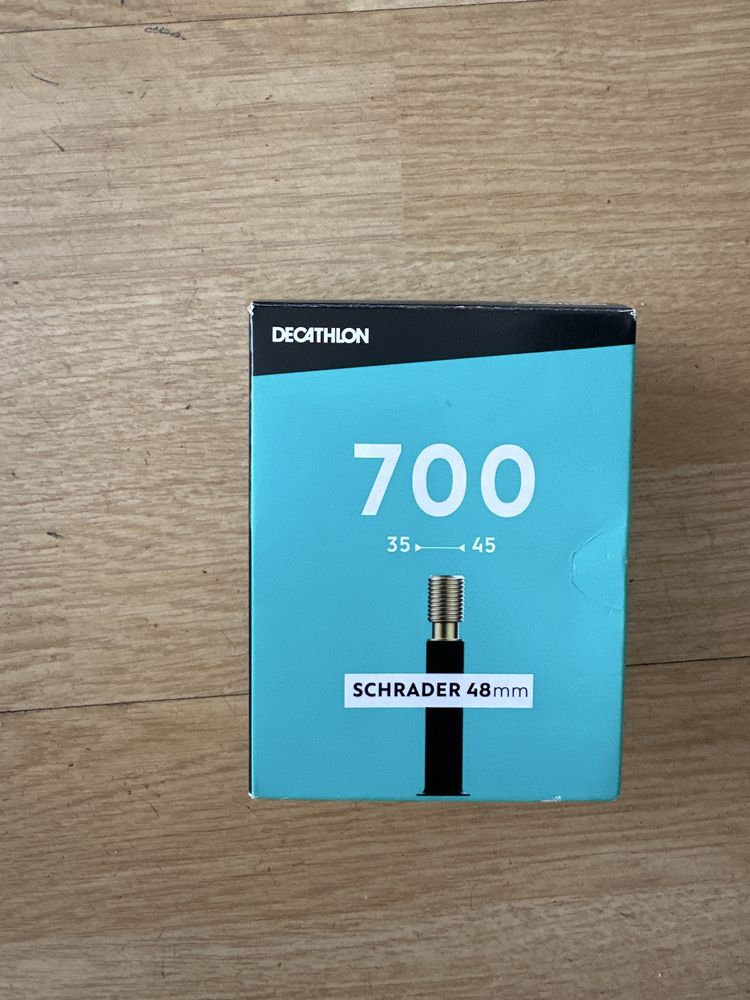 Dętka rowerowa Decathlon 700X35/45 Wentyl schrader 48mm
