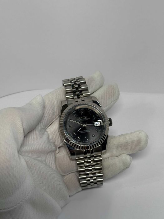 Zegarek Seiko Mod Datejust Arabic Black Czarny Custom Watch