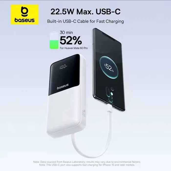Зовнішній акумулятор (павербанк) Baseus Qpow 3 20000mAh 22.5W