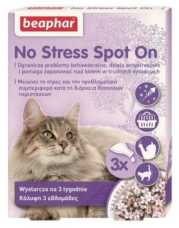 Preparat dla kotów ograniczający problemy behawioralne 3x pipeta 0,4ml
