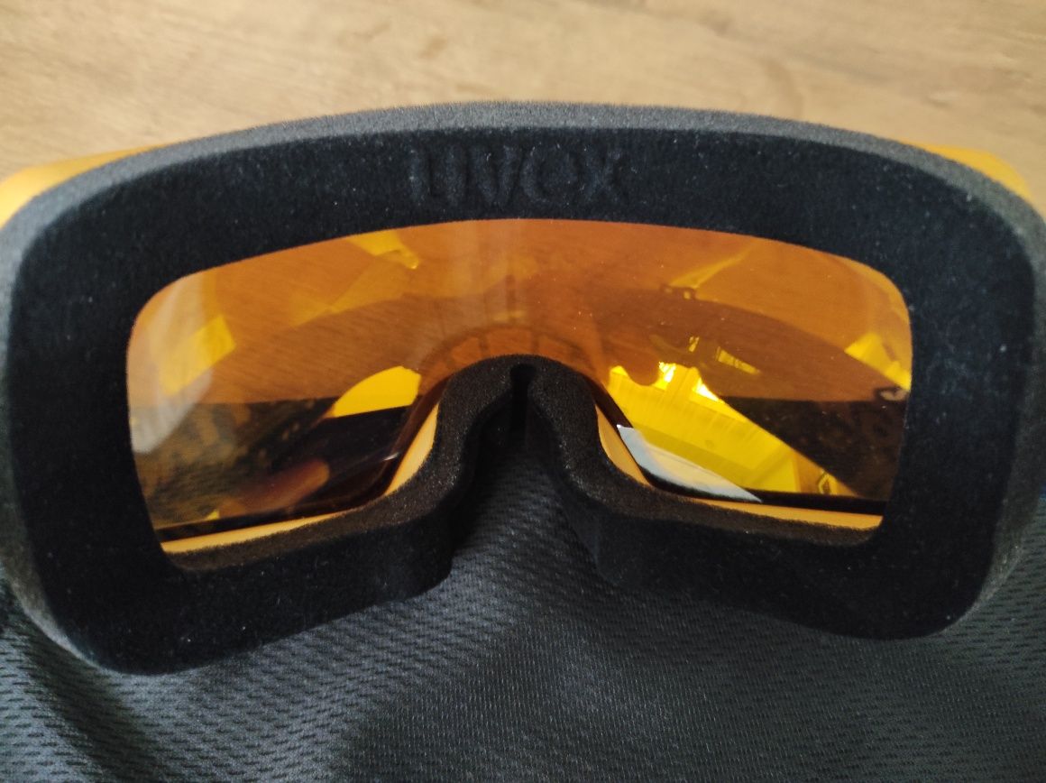 Gogle narciarskie snowboardowe UVEX CompactFM Orange Mimose Mat Mirror