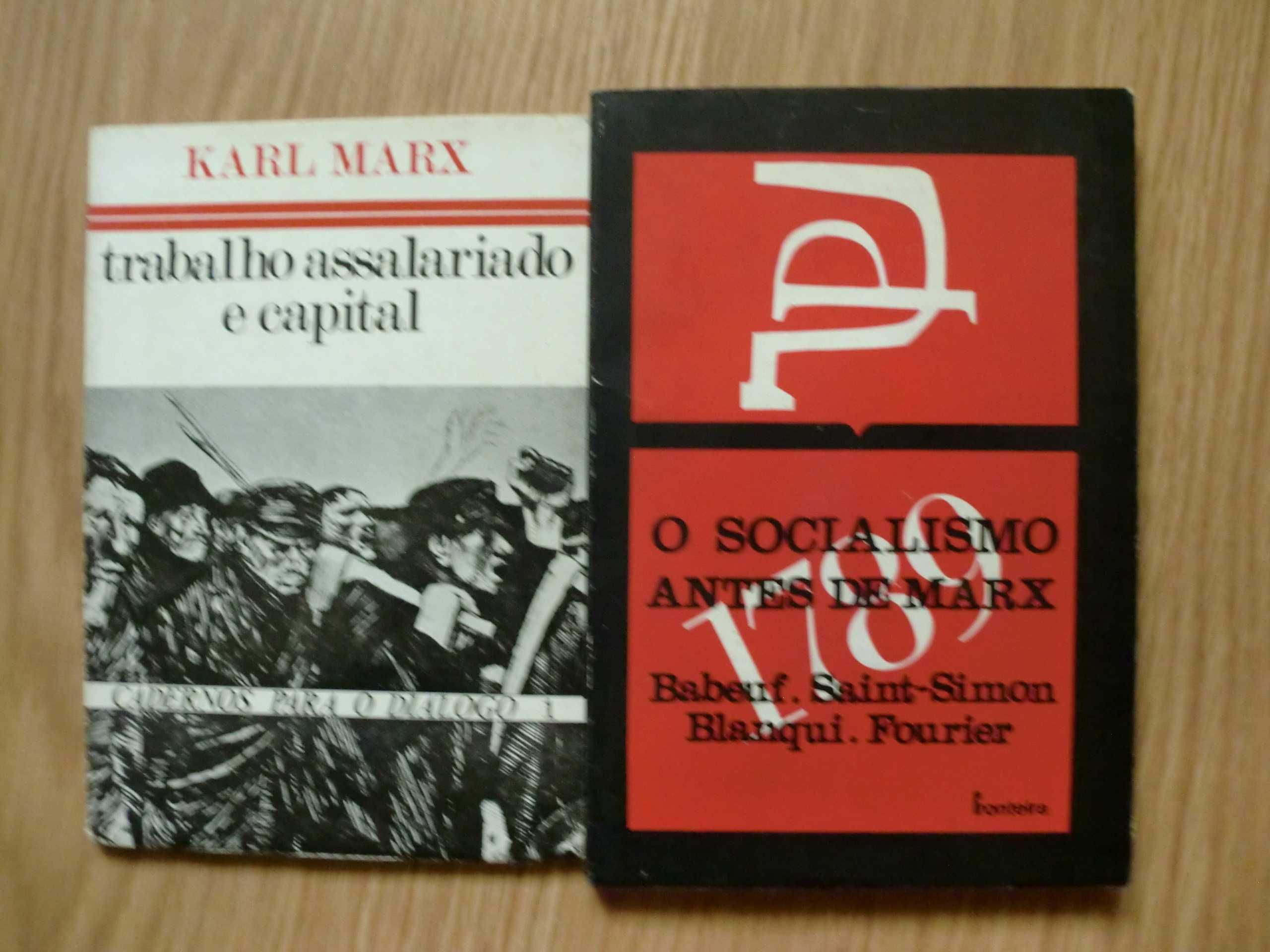 Lote de 3 livros sobre e de Marx