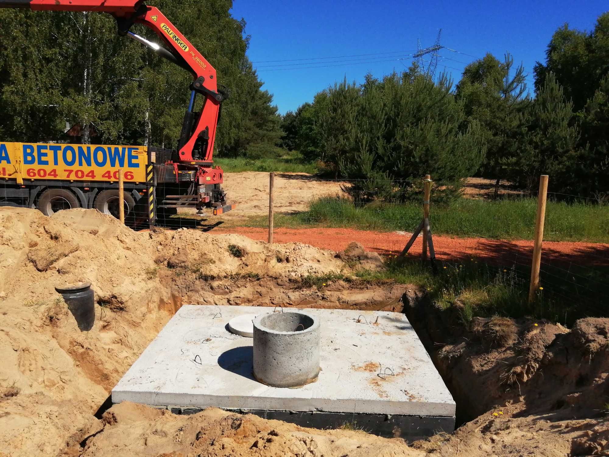 Szambo betonowe Z WYKOPEM WYKOP Kołbiel, Otwock, Wołomin Zielonka 10m3