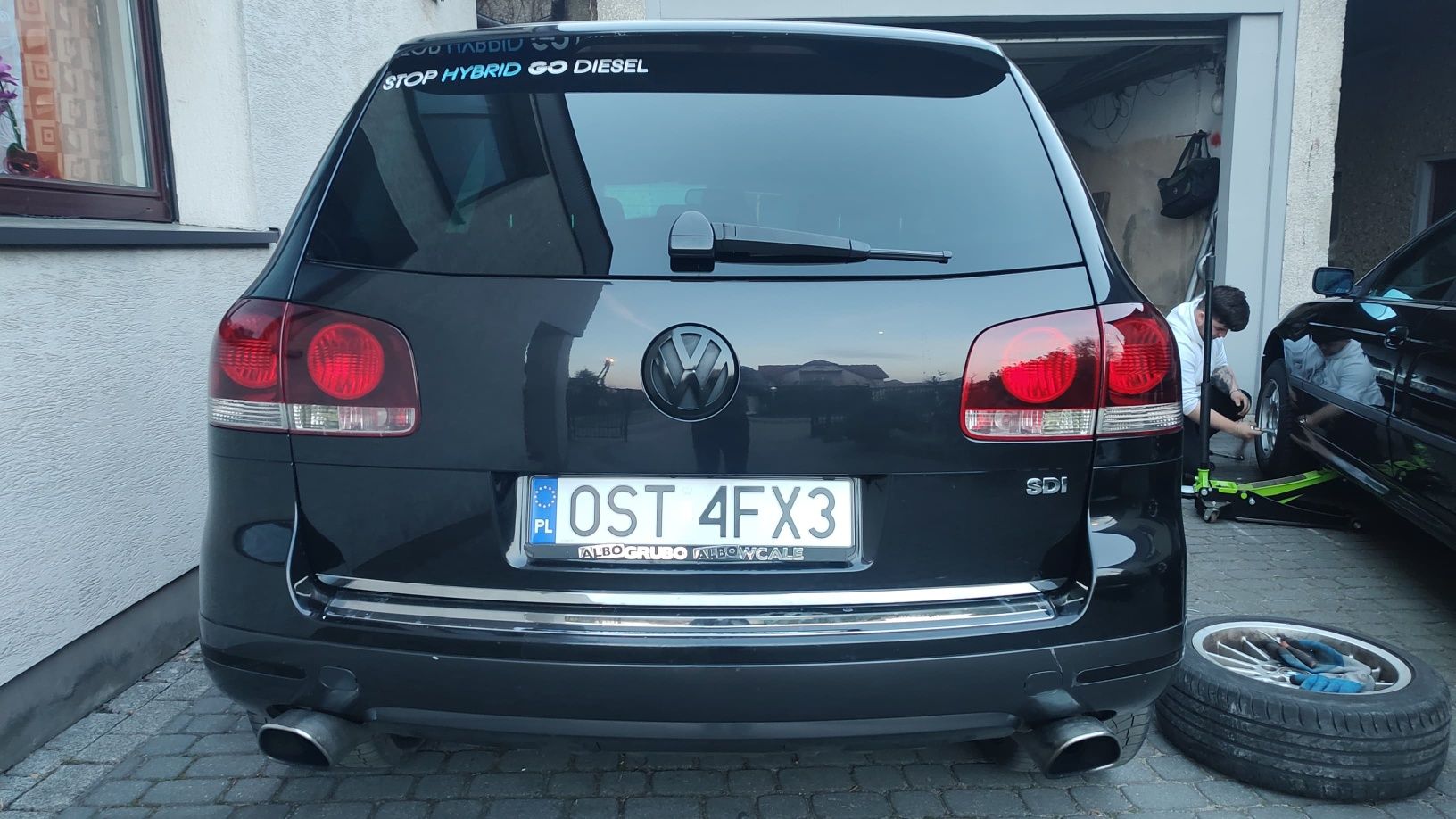 Lampy tył tylne LED ringi tuning Touareg 7L