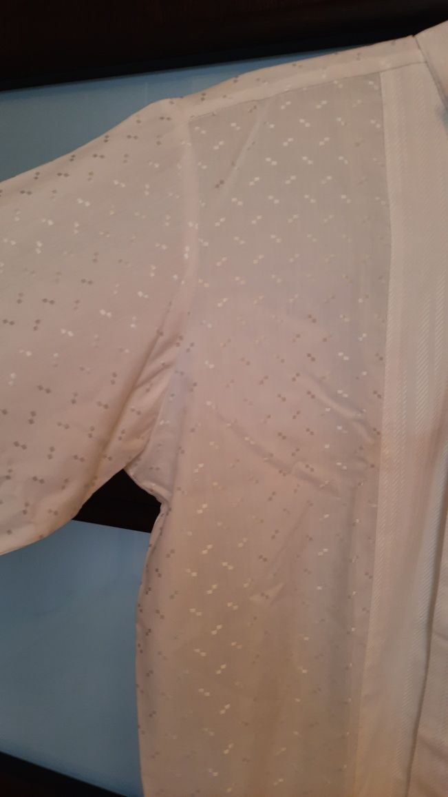 Koszula męska biała vintage wzór pewex ślub rozmiar 39