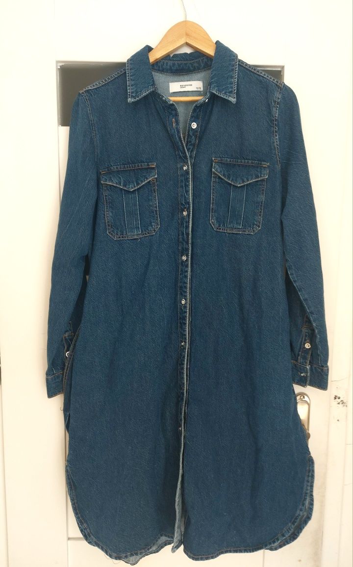 Koszula długa  jeansowa Reserved  xl