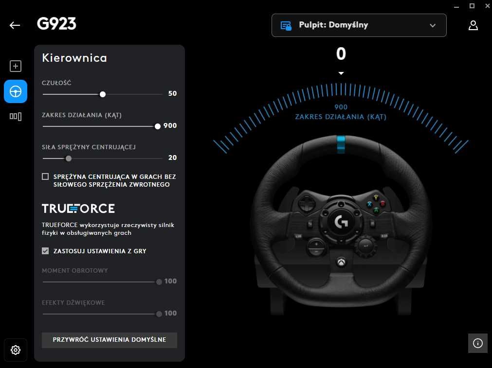 Kierownica logitech G923 PC/Xbox
