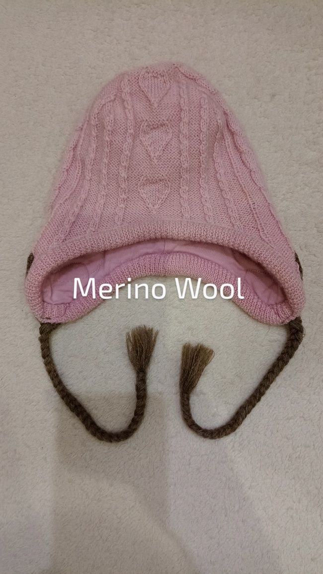 Name it 1-2 lata, śliczna czapka zimowa, wełniana, 100% Wełna Wool