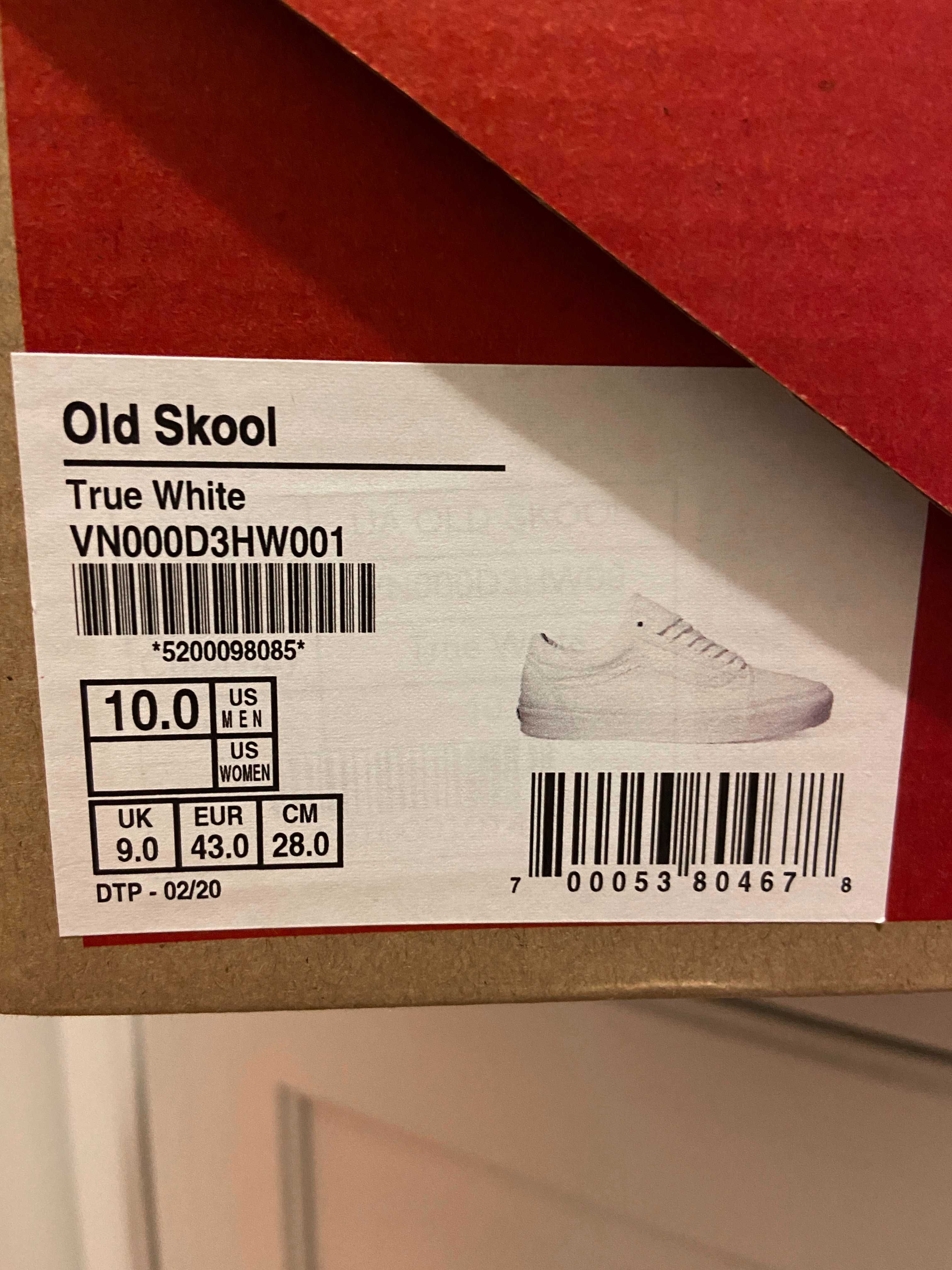 Ténis Vans Old Skool True White