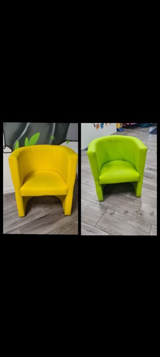 Fotele żółte zielone