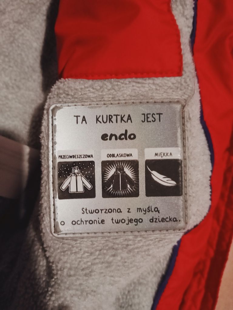 Kurtka zimowa Endo rozmimiar 110 4-5 lat