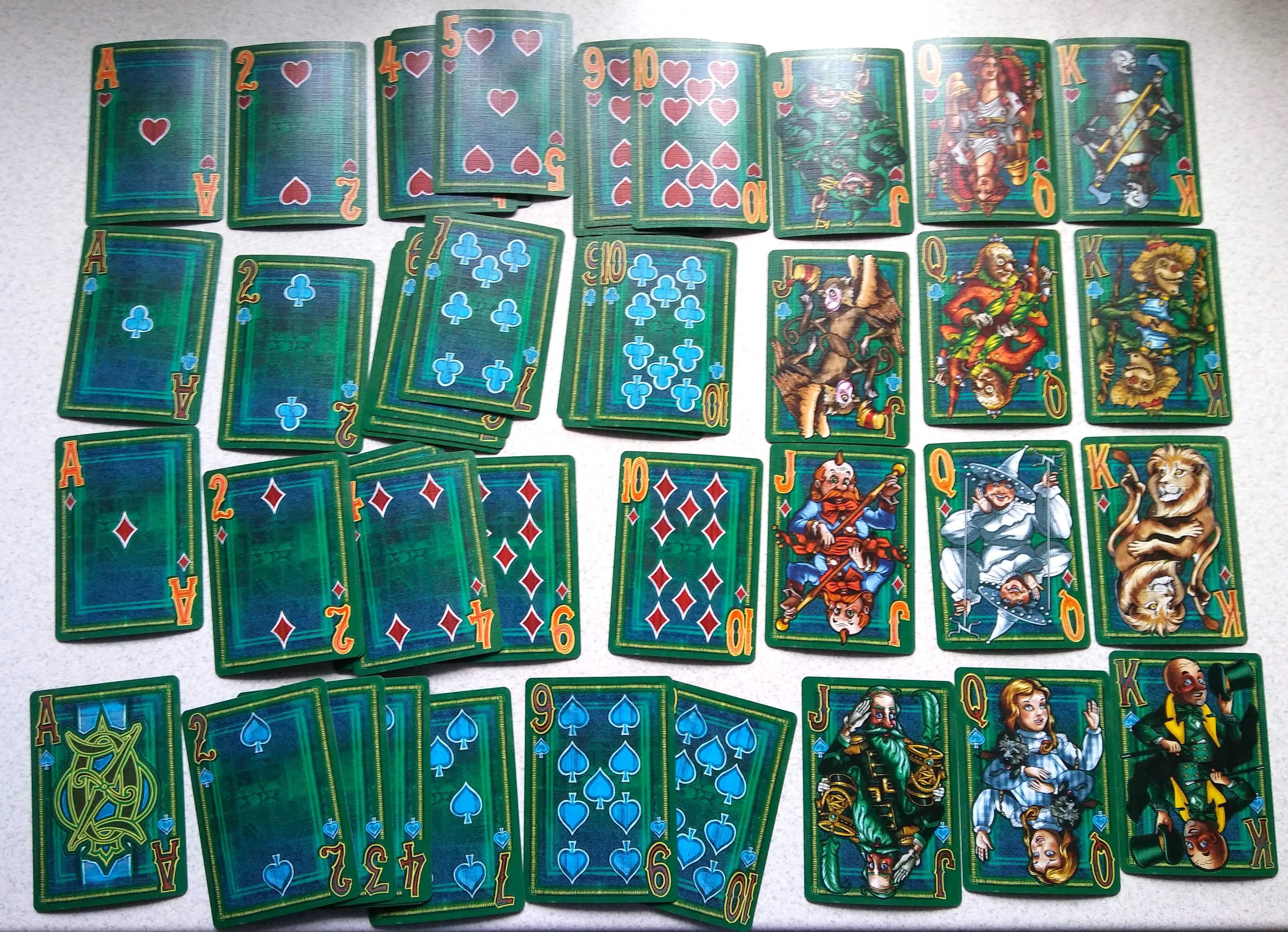 WIZARD OF OZ kolekcjonerskie karty do gry USA
