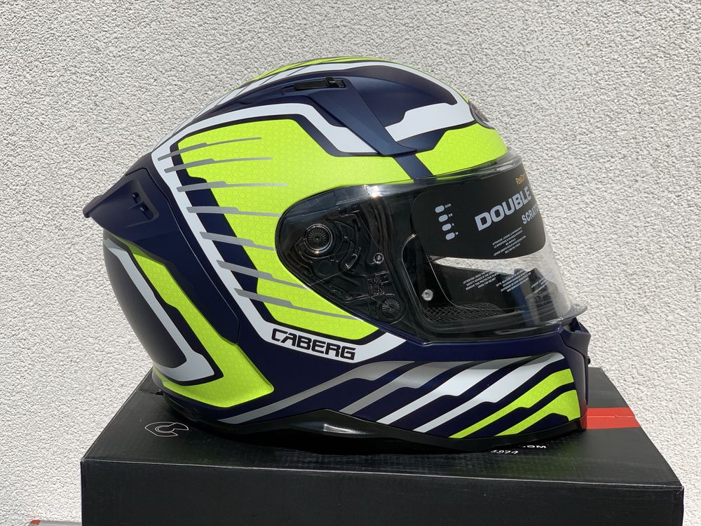 Kask motocyklowy Caberg Avalon Forge rozmiar L, Blenda, FLUO!