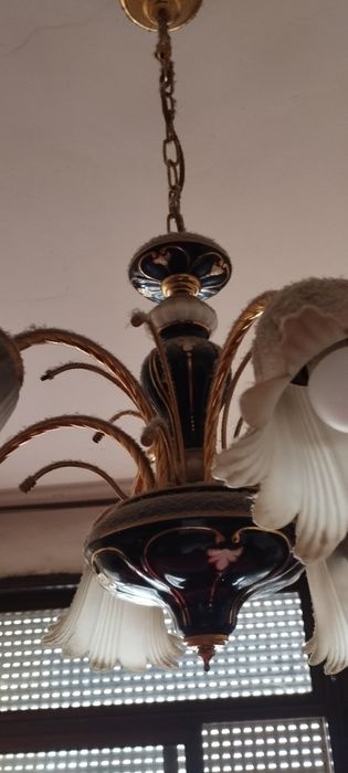 Candelabro em limoge vintage