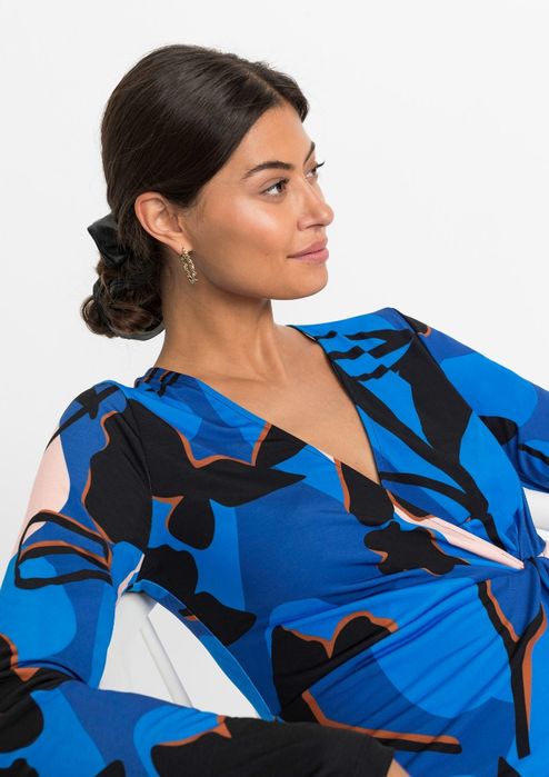 Wyprzedaż Nowa sukienka 44 46 niebiesko czarna wesele komunia eleganck