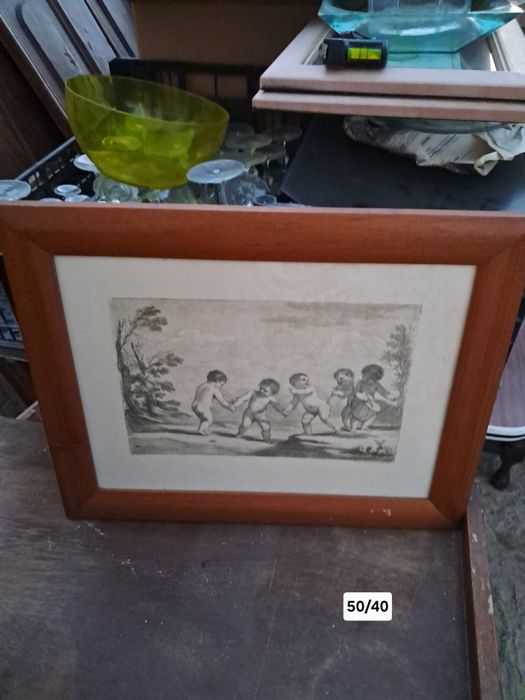 Quadro dos anjinhos antigo