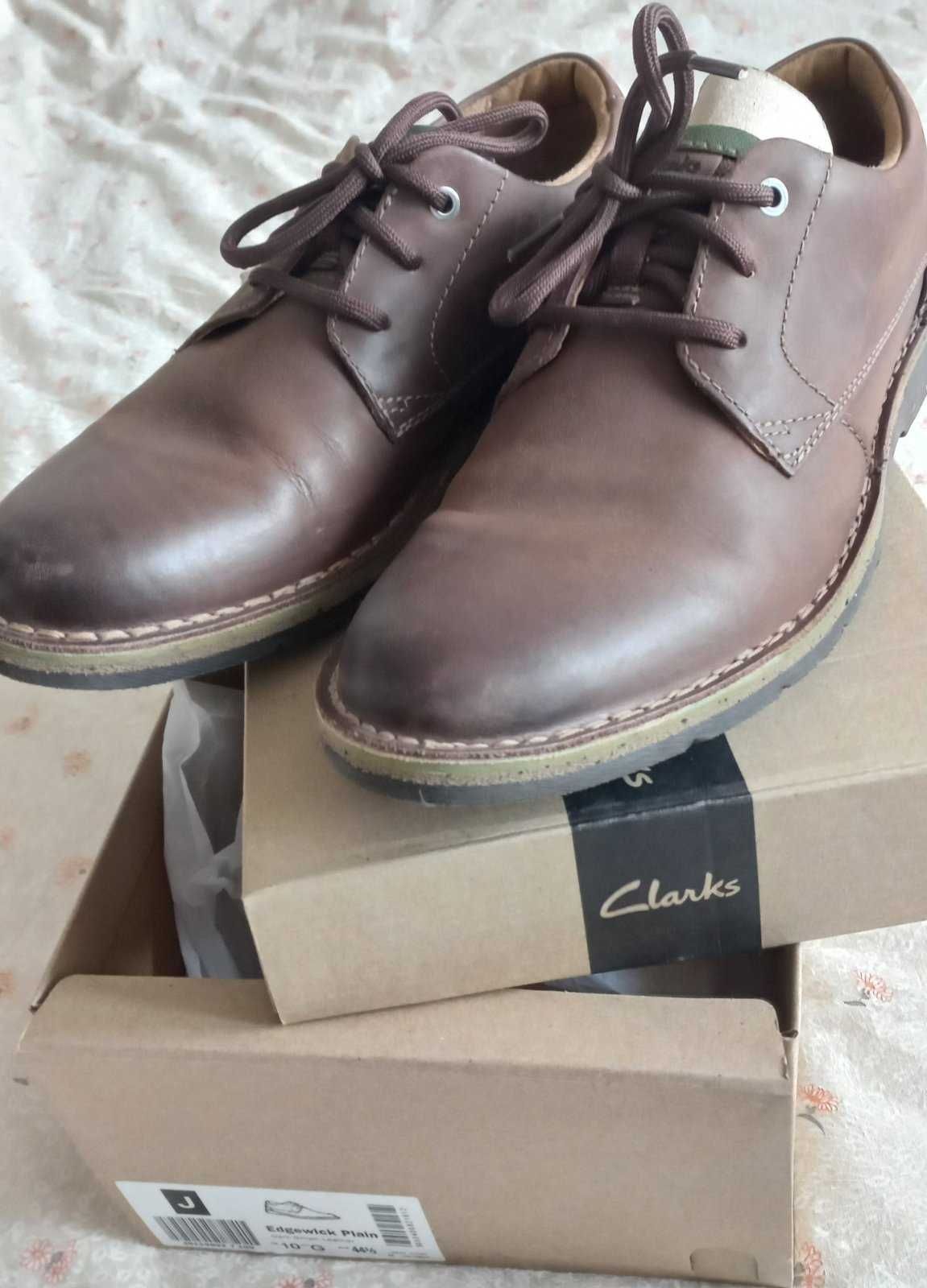 Туфлі чоловічі Clarks Edgewick Plain темно-коричневі розмір 44,5
