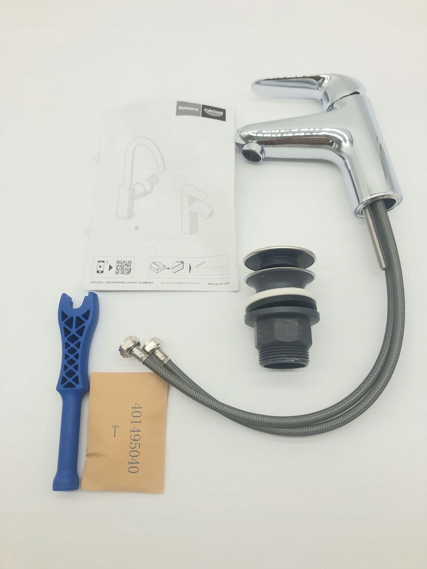 GROHE Swift chromowana bateria oszczędzająca wodę z Push-Open 16cm