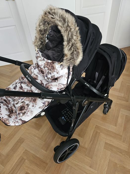 Wózek Cybex Gazelle S, podwójny/rok po roku, gondola + 2 siedziska