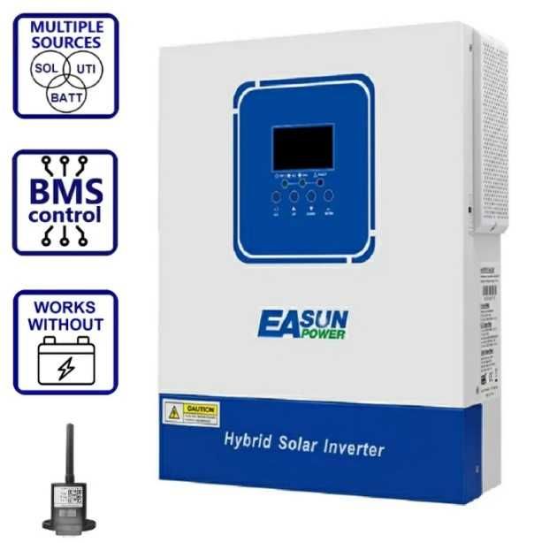 Гібридний інвертор Easun iSolar-SMG-II-4KW-24V WiFi, 24 В, 4000 Вт